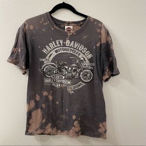 Harley Davidson tie dye shirt motorcycle gray large